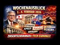 Wochenausblick Märkte | 02.02. - 06.02.2026 | Zinsentscheidungen, US-Jobs &amp; Tech-Earnings