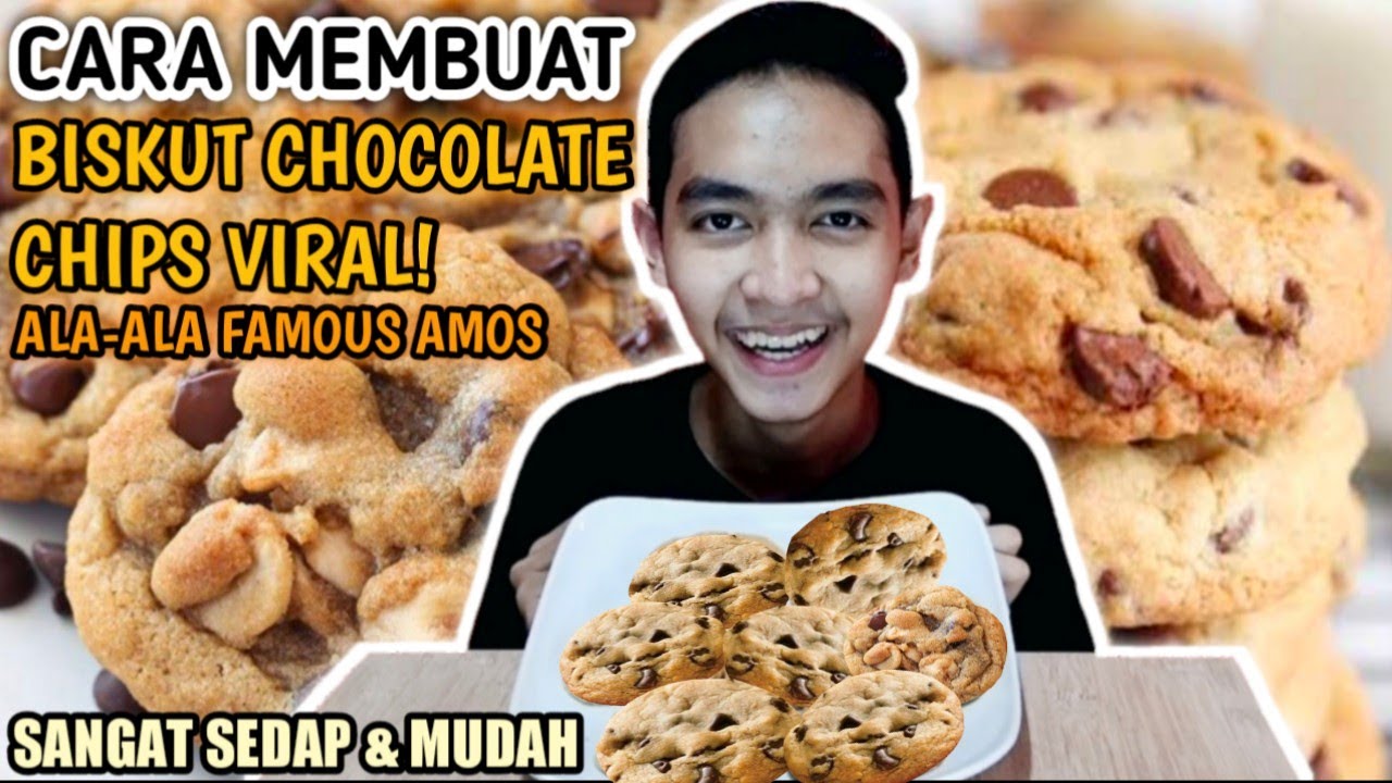 Cara Membuat Biskut Chocolate Chips Viral Ala Ala Famous Amos Youtube