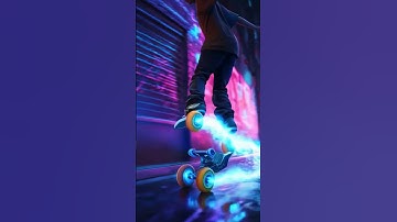 Skateboard Transforms Into Hoverboard | Cinematic AI Short #aishorts #cinematic #quantumshift