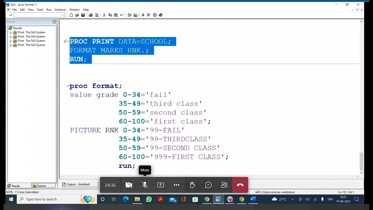 19 08 2022 Day12 Proc Format YouTube 19 08 2022 day12 proc format youtube