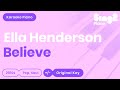 Believe - Ella Henderson (Piano backing track) X Factor UK