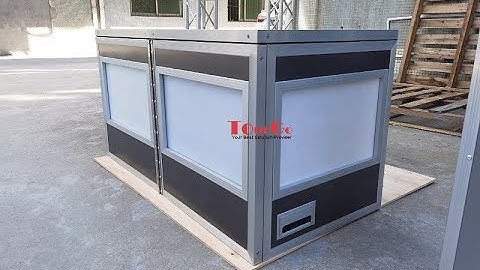 TourGo Extend Table Top Translation Booth for 2 Person Desktop Interpreter Sound Booth
