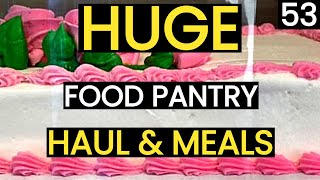 Food Pantry Haul & Food Bank Haul! Frugal Living & Minimalism Vlog -Frugal - Food Pantry Meal - Meal