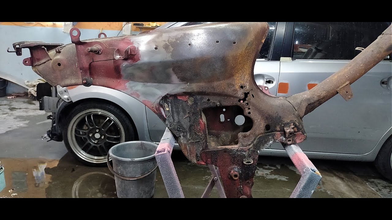 Repaint body frame honda ex5 done!!!!!!! YouTube