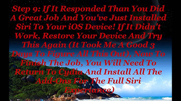 How To Get Siri On iOS 5.1.1 Untethered Device + Song :D