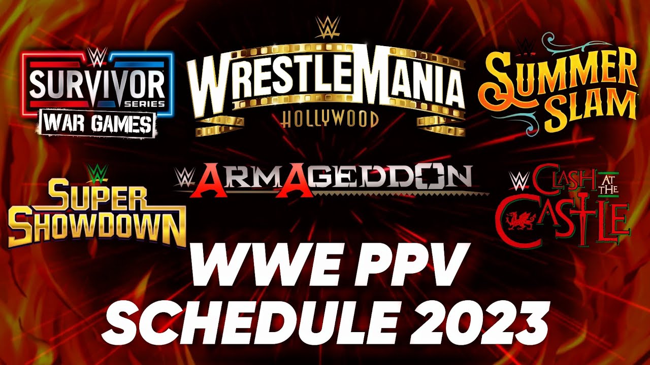 WWE PPV SCHEDULE 2023 Prediction YouTube