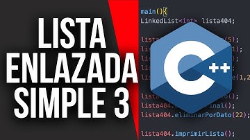 LISTA ENLAZADA SIMPLE C++ | Parte 3 | Imprimir lista | Funcion Main