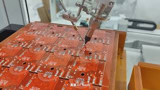 Desktop Soldering Robot running Demo for Smart EMS factory PCB assembly