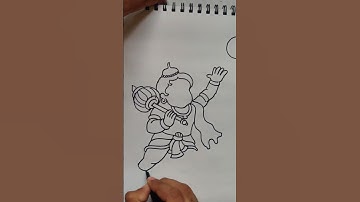 Quick simple and easy drawing of lord Hanuman face/ Hanumanji drawing for beginners/ Bajrangbali