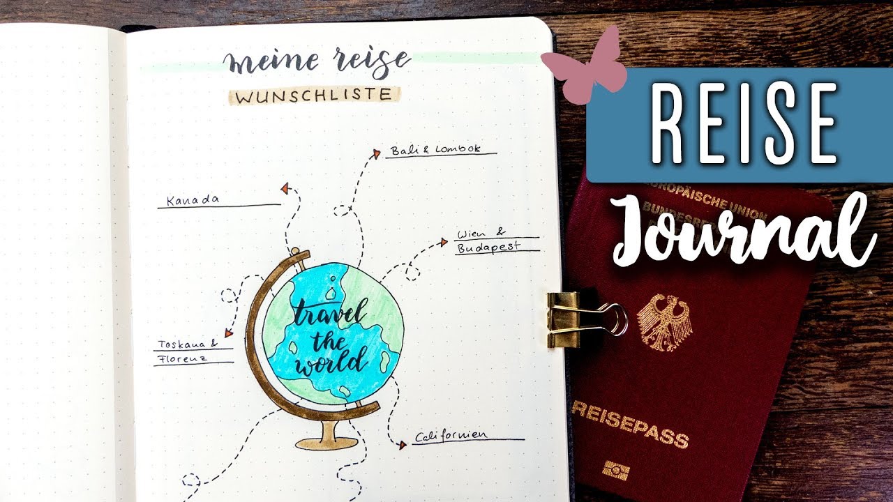 New BULLET JOURNAL REISE Layout Ideen