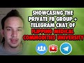 Showcasing The Private FB Group + Telegram Chat of Flipping Medical Commodities University