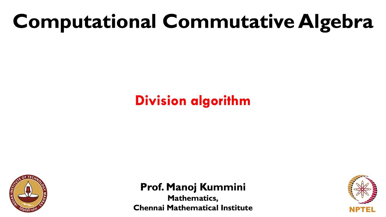 mod02lec07 - Division algorithm - YouTube