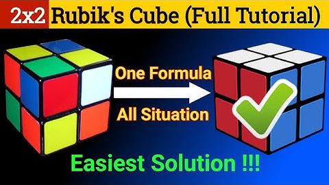 HOW TO SOLVE 2x2 RUBIK