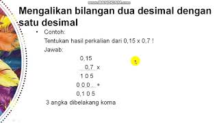 Perkalian desimal kls 5 -