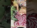 Turning raw labels into clean, finished pieces.#shorts #sewing #custompatches #stitching#embroidery