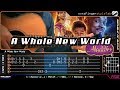 (Aladdin) A Whole New World - Fingerstyle Guitar Cover | TAB Tutorial
