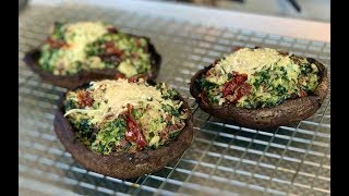 Tuscan Style Stuffed Portobello Vegetarian