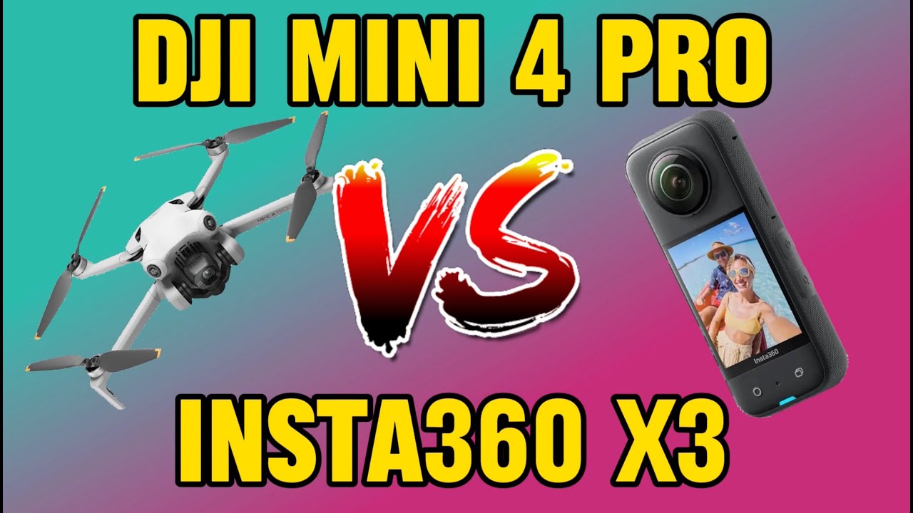Insta360 X3 vs Dji mini 4 Pro Drone NO Drone challenge with 