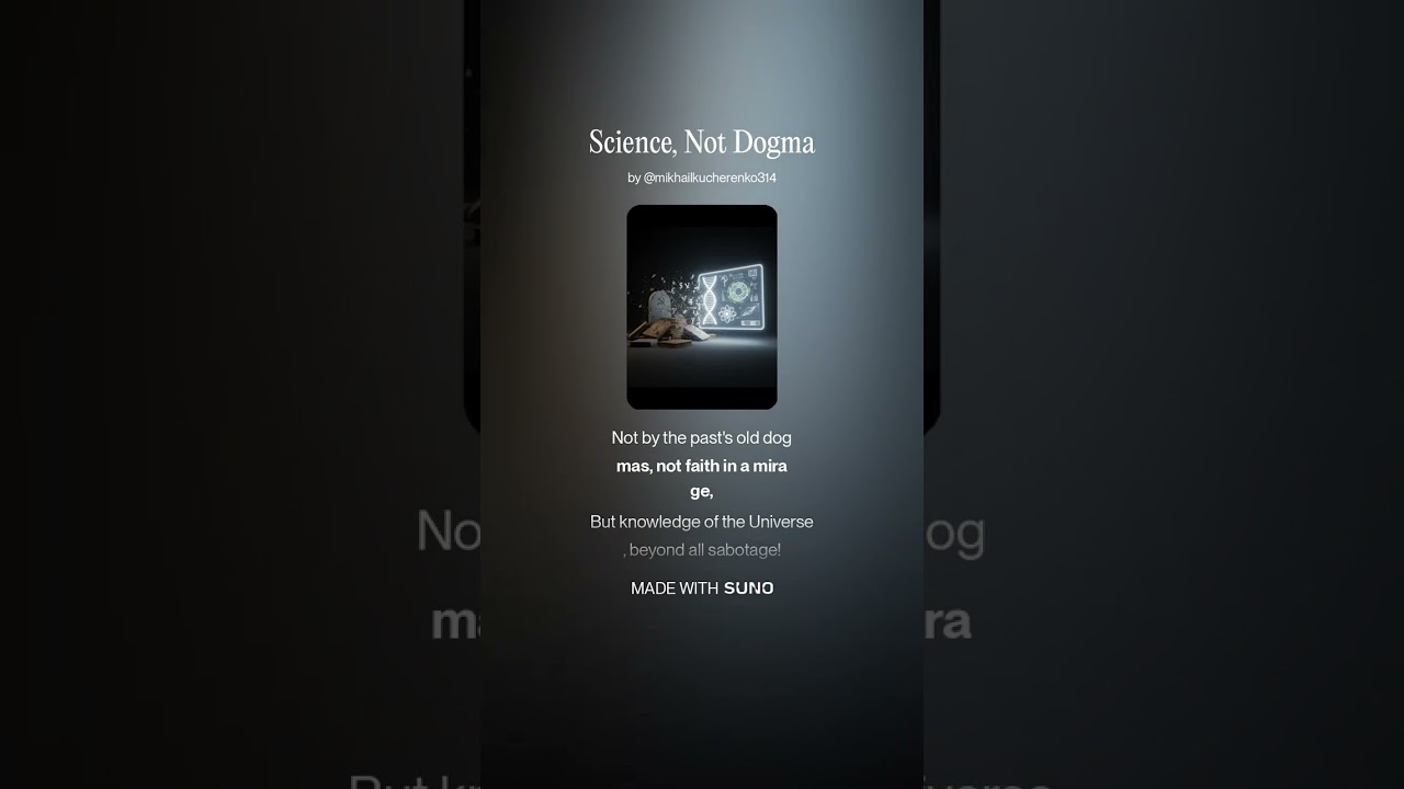 Science, not a Dogma 