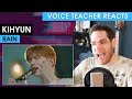 Voice Teacher Reacts to 기현(KIHYUN) - &#39;RAIN&#39; Live
