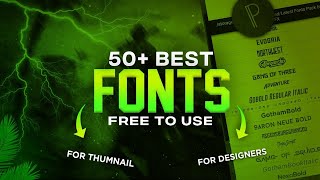 Best 50+ Fonts Pack For Designers 2022 || Best Gaming Fonts Free Download || Pixellab Fonts Pack screenshot 4