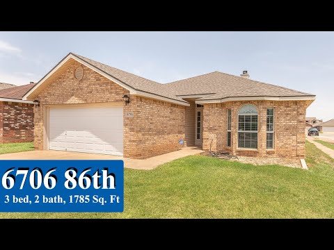 6706 86th St, Lubbock, TX home video tour