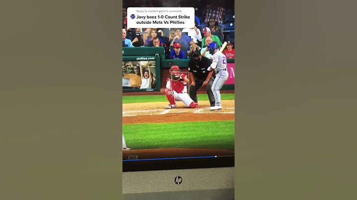 Javy Baez 1 0 Count Strike outside Mets vs Phillies #shorts