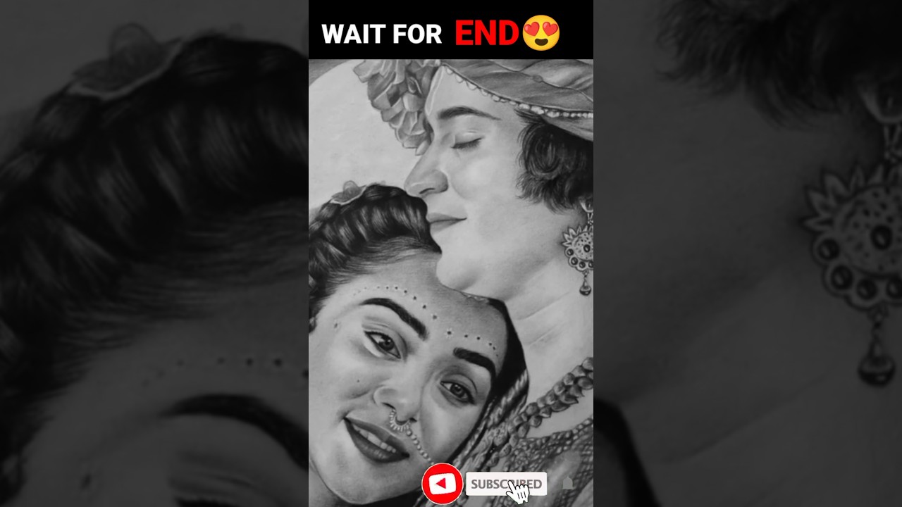 Radha Krishna Love Drawing ❤️ || 🖌️ Radha Krishna Sketch 💥 || 