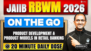 JAIIB RBWM Online Classes 2026 | Product Development & Product Models in Retail Banking Concept/Ques