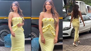 Nia Sharma Spotted At Laughter Chefs Season 2 Set For Shoot Justcoolchill