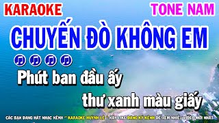 Karaoke Chuyến Đò Không Em - Tone Nam ( Bolero Beat Hay ) Huỳnh Lê