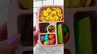 Packing School Lunch with CANDY Food *BENTO Box* (part 2) Satisfying Video ASMR! #asmr 🍭🍫