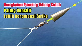 Rangkaian pancing dasaran - untuk udang galah