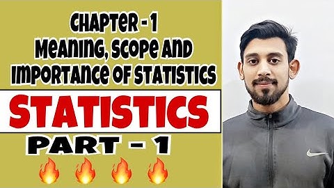 Introduction to statistics | Class 11 | part 1
