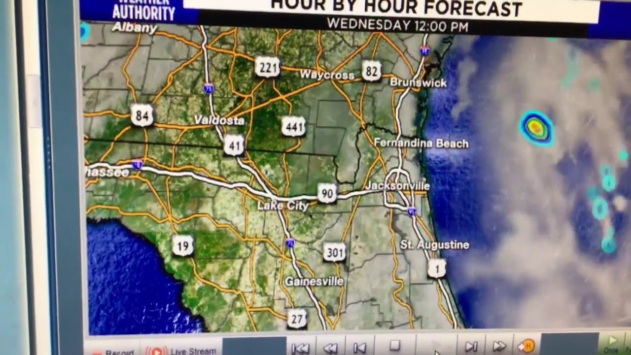 Showers with storms, Marvin says hello