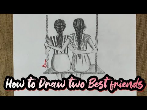 How to Draw two Best Friends| Drawing Tutorial | Step by Step