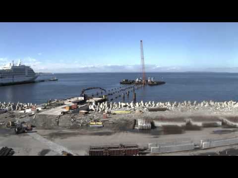 Construction of the new cruise jetty - Old City Harbour, Tallinn