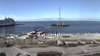Download Lagu Construction of the new cruise jetty - Old City Harbour, Tallinn MP3