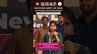 18th Attempt Success🏆🔥Congratulations Ms. Vidhyapoonthalir Cleared IBPS CLERK🏦#guidely #goat #ibps