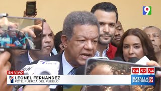 Leonel Fernández Fuerza del Pueblo ejerce derecho al voto: Todo está transcurriendo normalmente