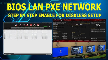 How to enable LAN Network PXE bios settings for Diskless Setup
