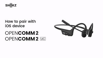 Shokz Opencomm2 &2 UC | How to pair with iOS device