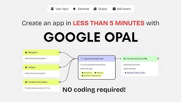 NEW Google Opal - Make apps in less than 5 MINUTES (No coding required!)