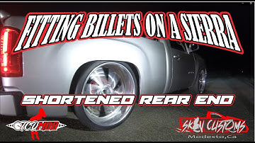 SK8N CUSTOMS FITTING BILLETS ON A 2011 SIERRA WITH SHORTENED REAR END
