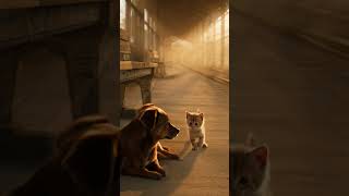 cat and dog #kucing #kucingimut #kucinglucu