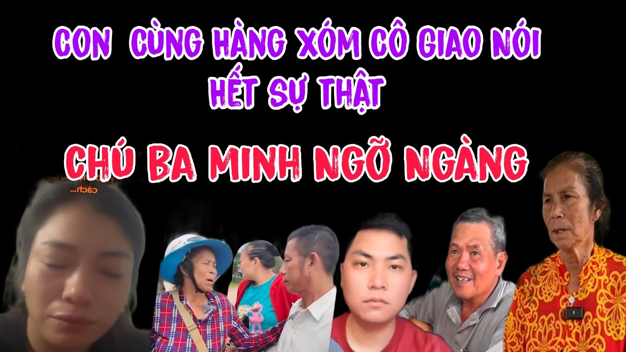 Nguyệt Cùng Anh Trai Con Cô Giao Lên Tiếng Chú Ba Minh Phong Bụi