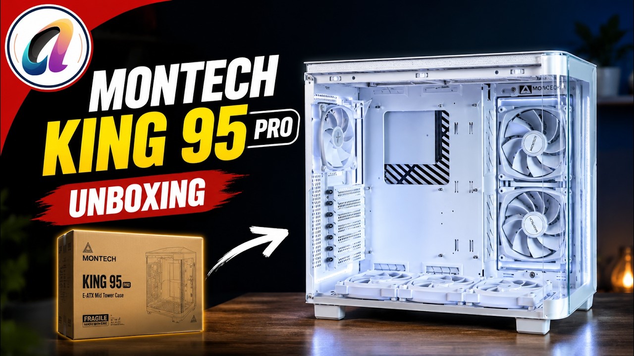 Unboxing the Montech King 95 Pro – Gaming Setup Ready? - YouTube