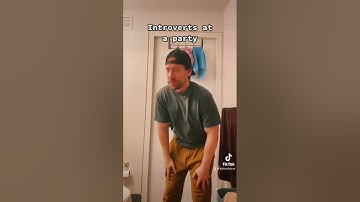 Introverts at a party #introvert #shorts