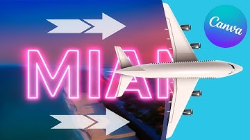 Create a Travel Intro in Canva | Airplane Fly-Over Transition