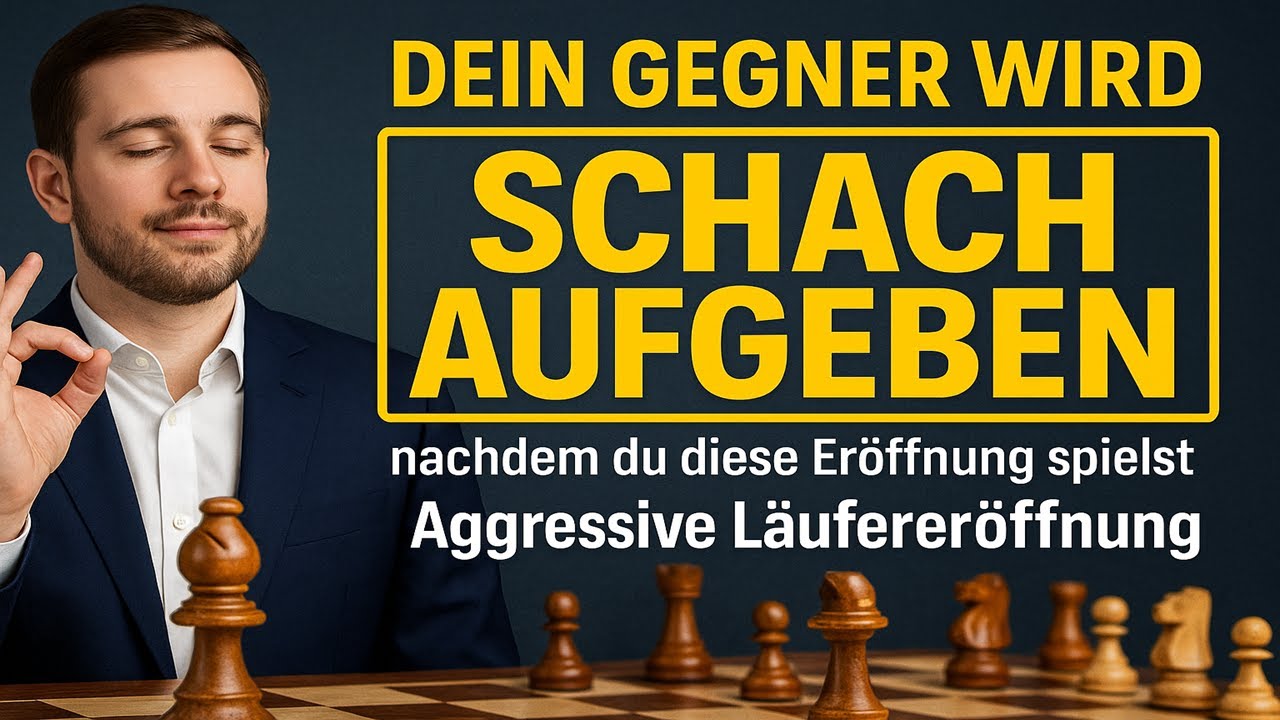 Dein Gegner wird Schach AUFGEBEN, nachdem du diese Eröffnung spielst | Aggressive Läufereröffnung